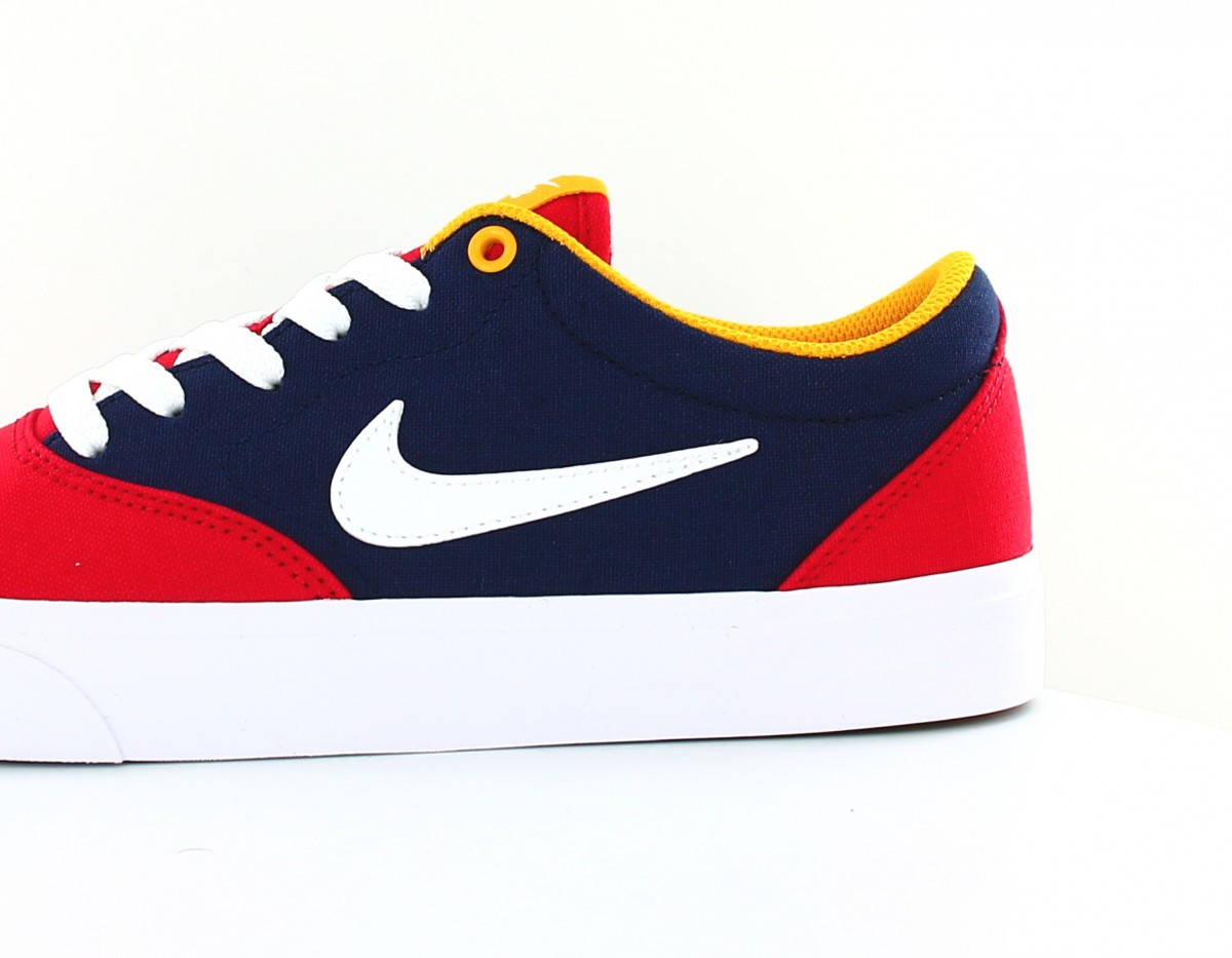 Nike Nike sb charge slr rouge blanc bleu marine jaune