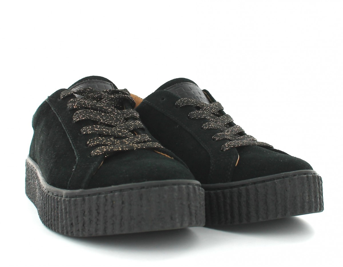 Noname Picadilly Sneaker Suede NOIR/NOIR