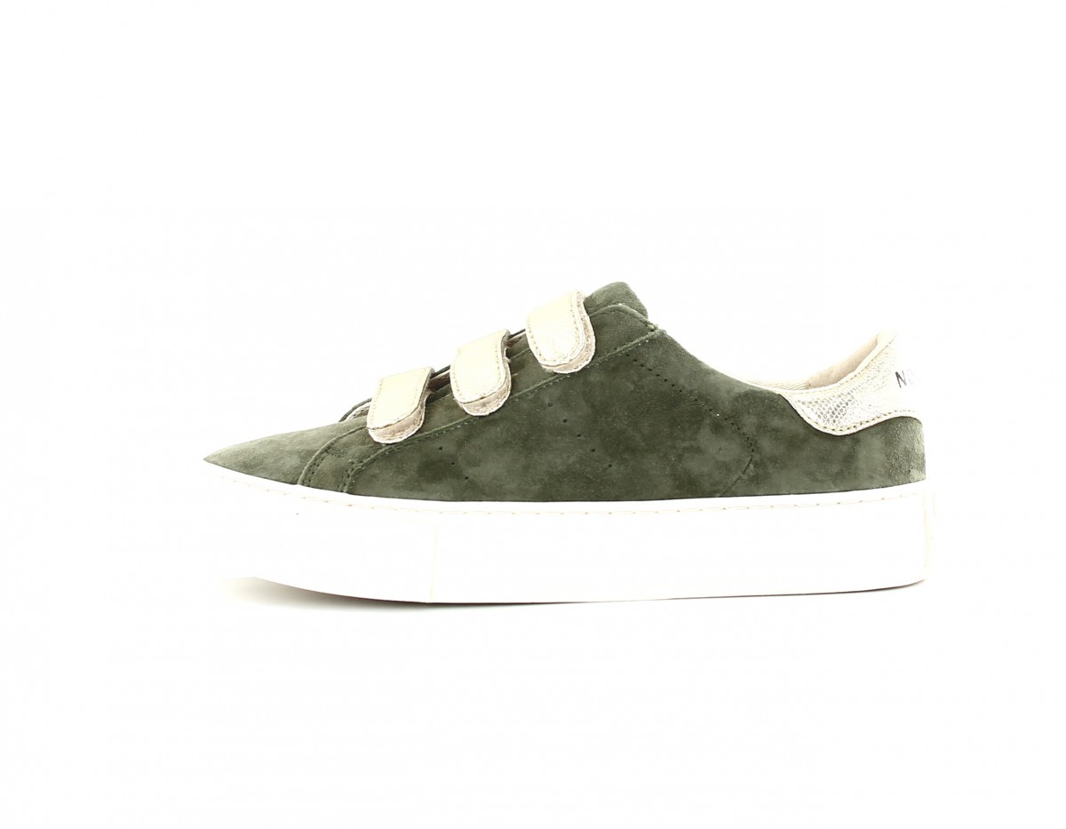 Noname Arcade straps suede vert kaki or beige