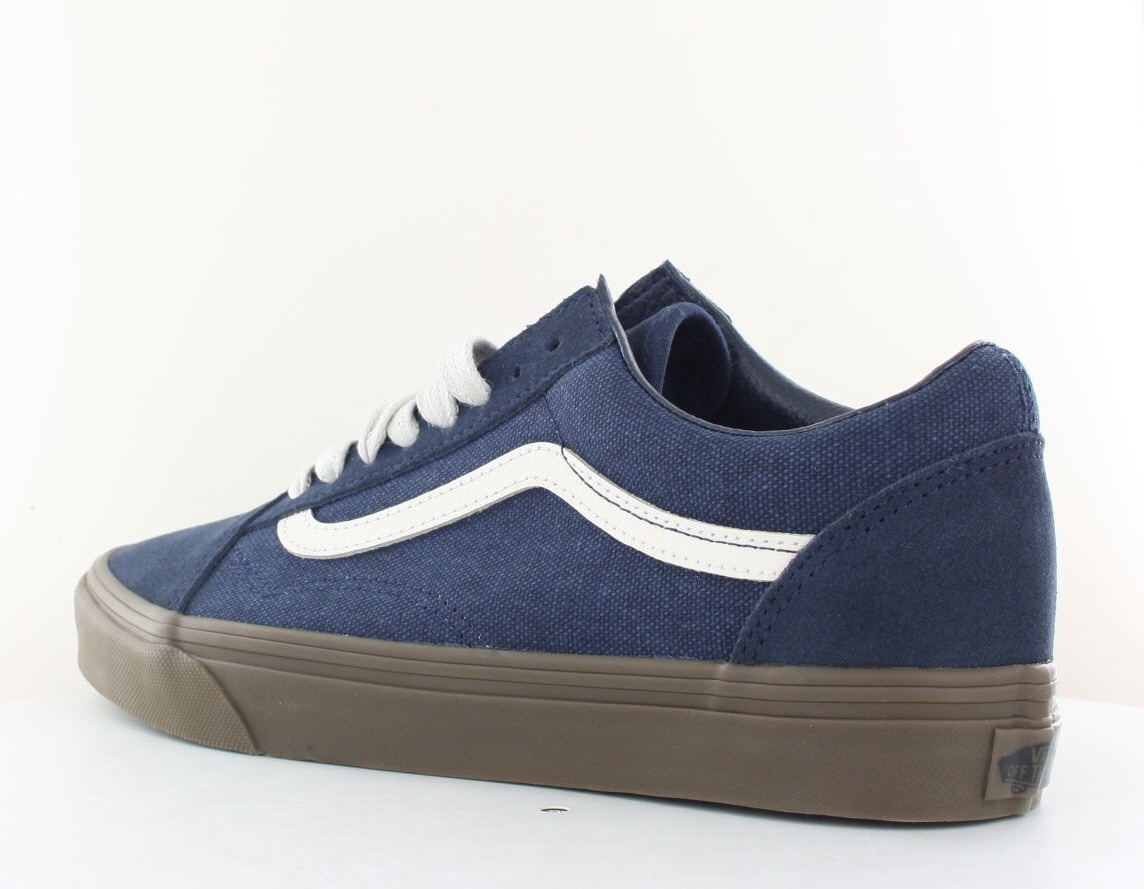 Vans Old skool bleu marine blanc gomme