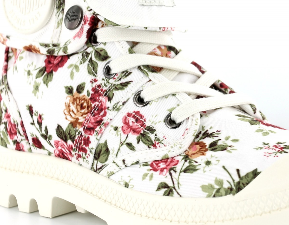 Palladium Baggy flower BLANC/FLEUR