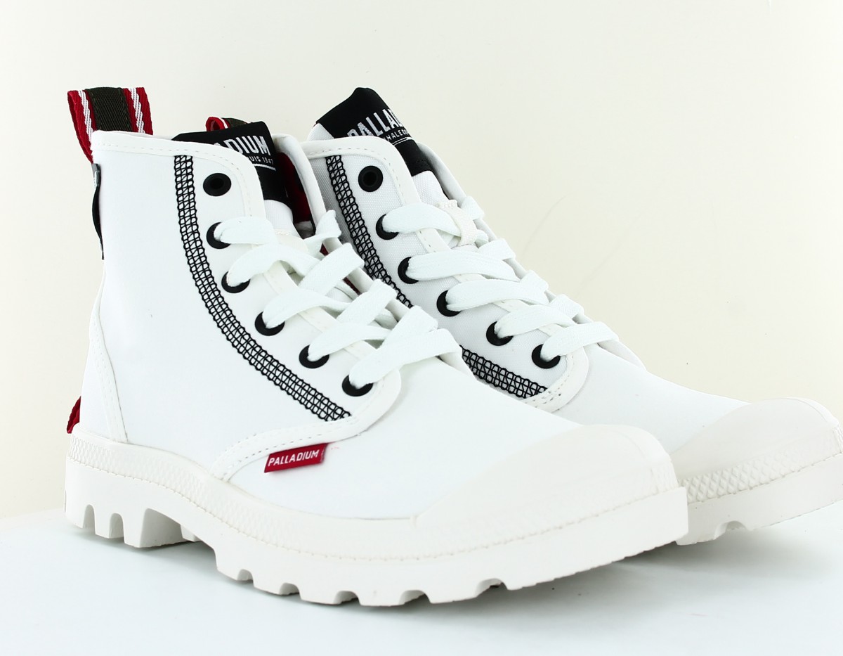 Palladium Pampa dare 2 revive blanc noir rouge