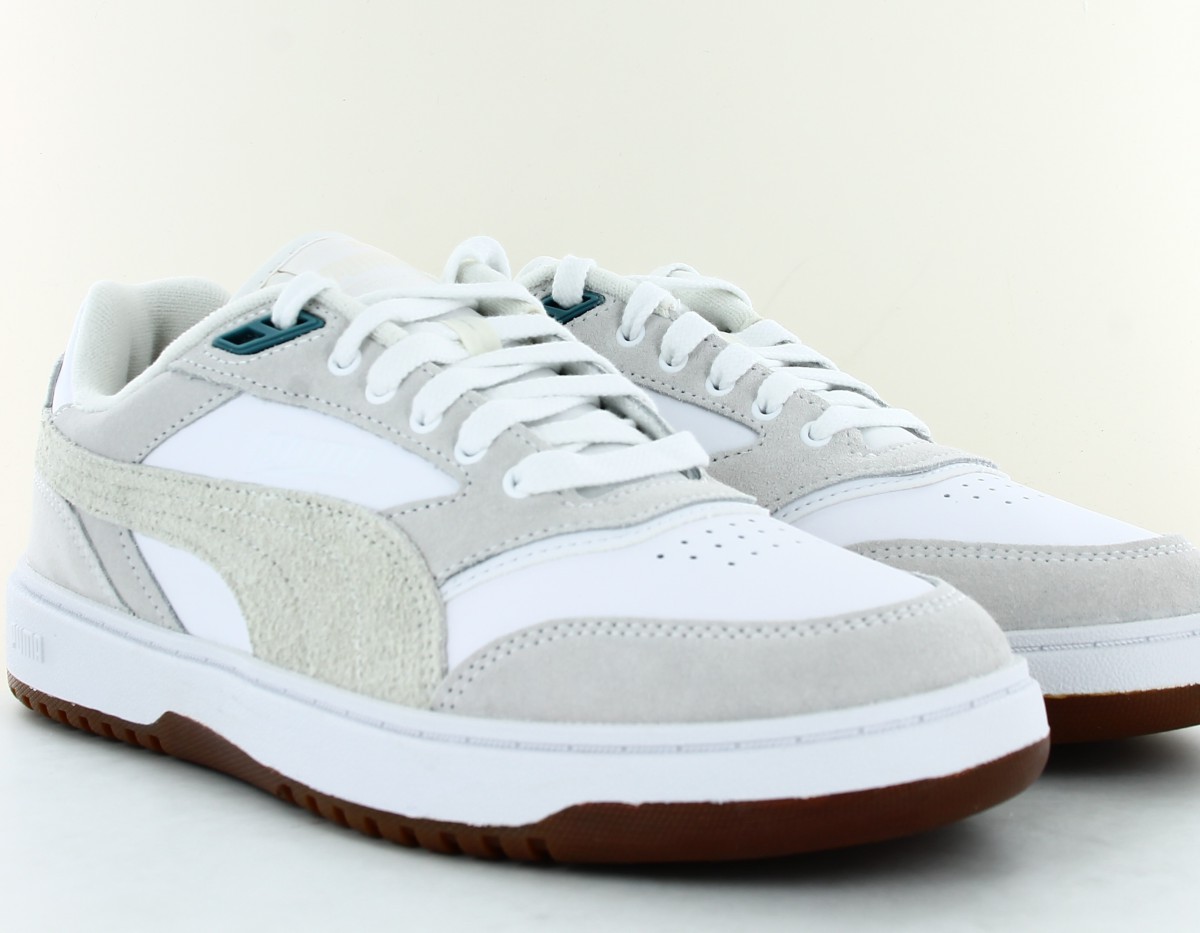 Puma Doublecourt prm blanc beige vert gomme