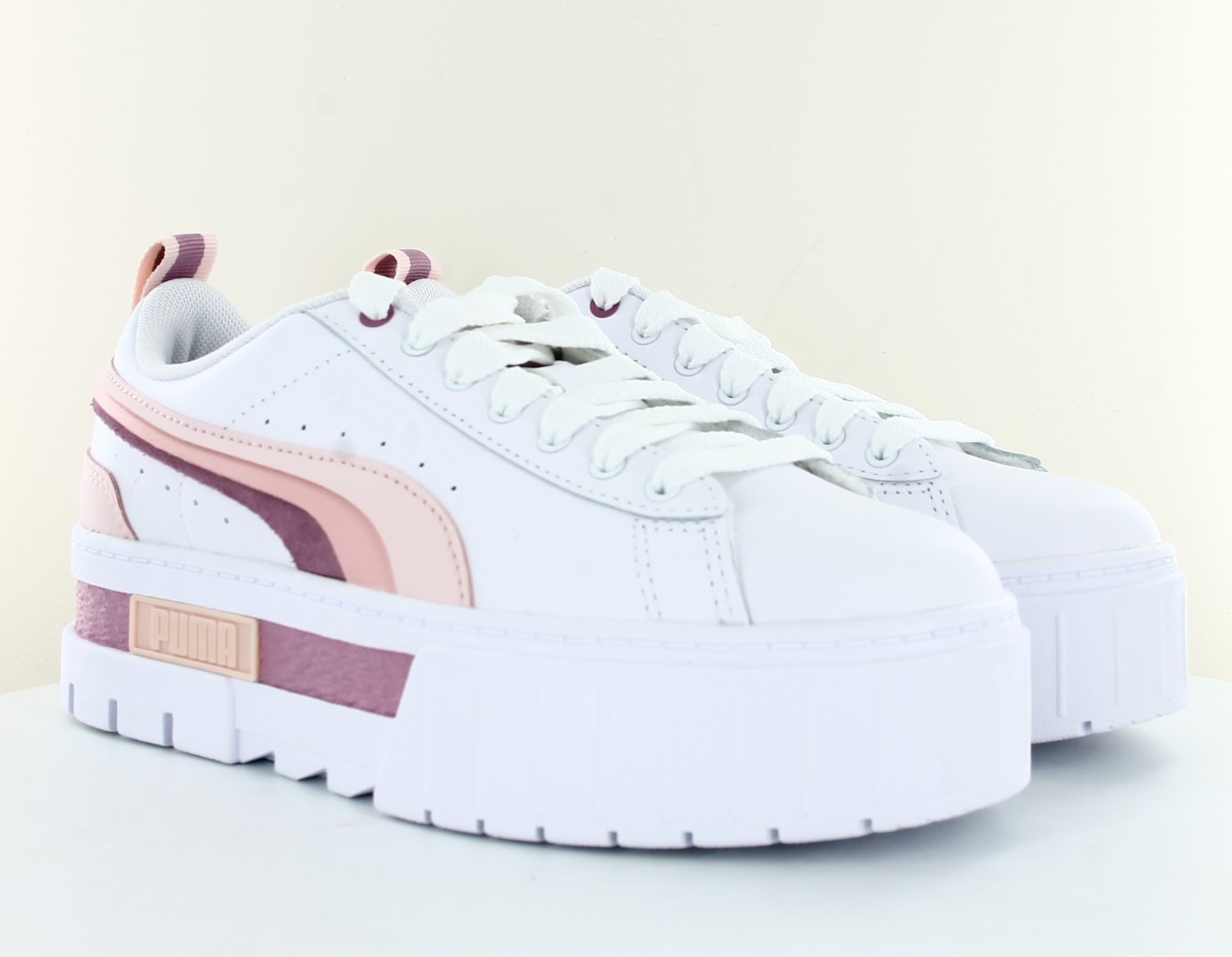 Puma Mayze interest blanc palette rose