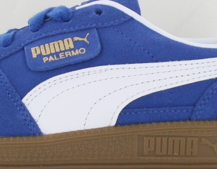 Puma Palermo bleu blanc gomme