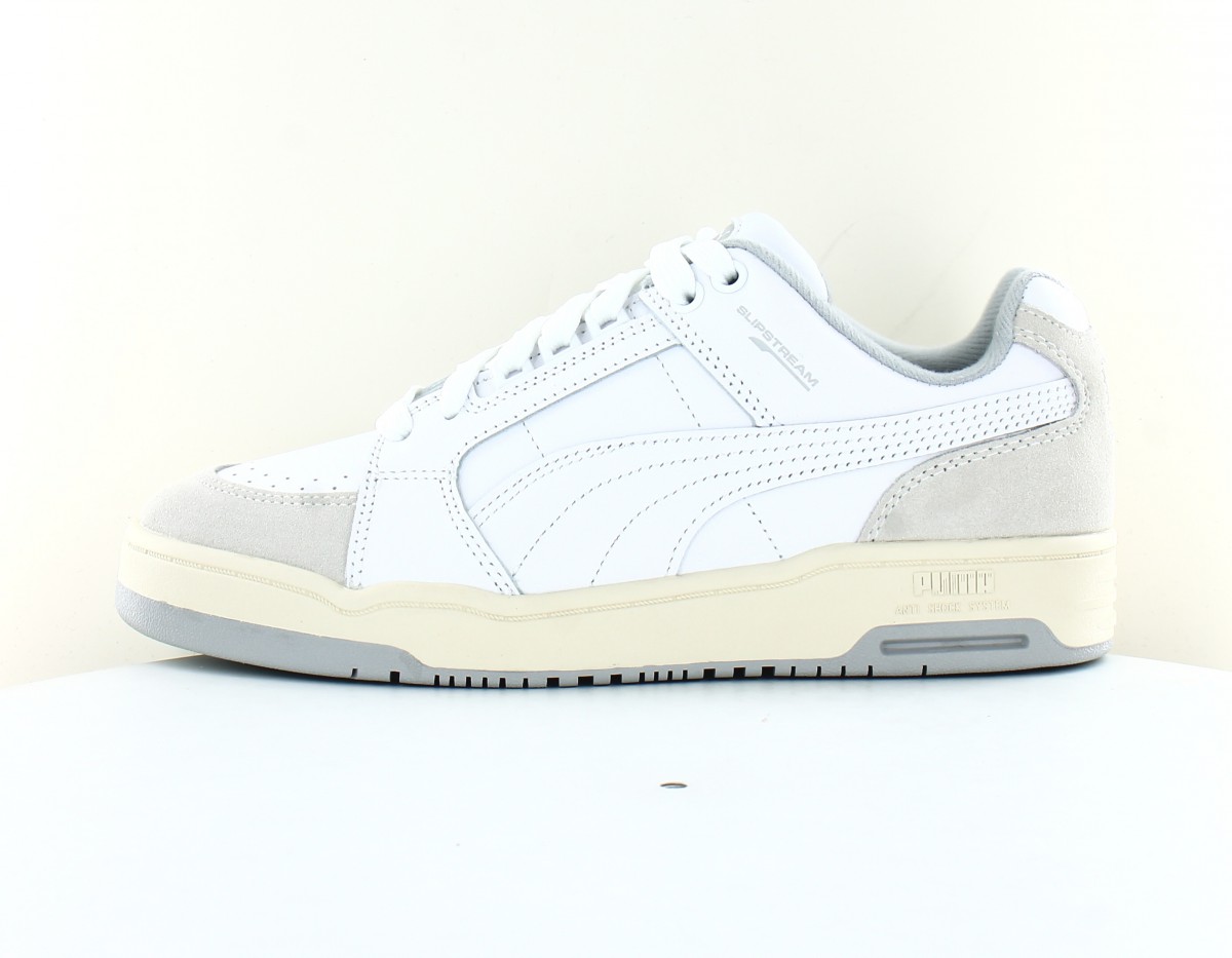 Puma Slipstream low retro blanc gris beige