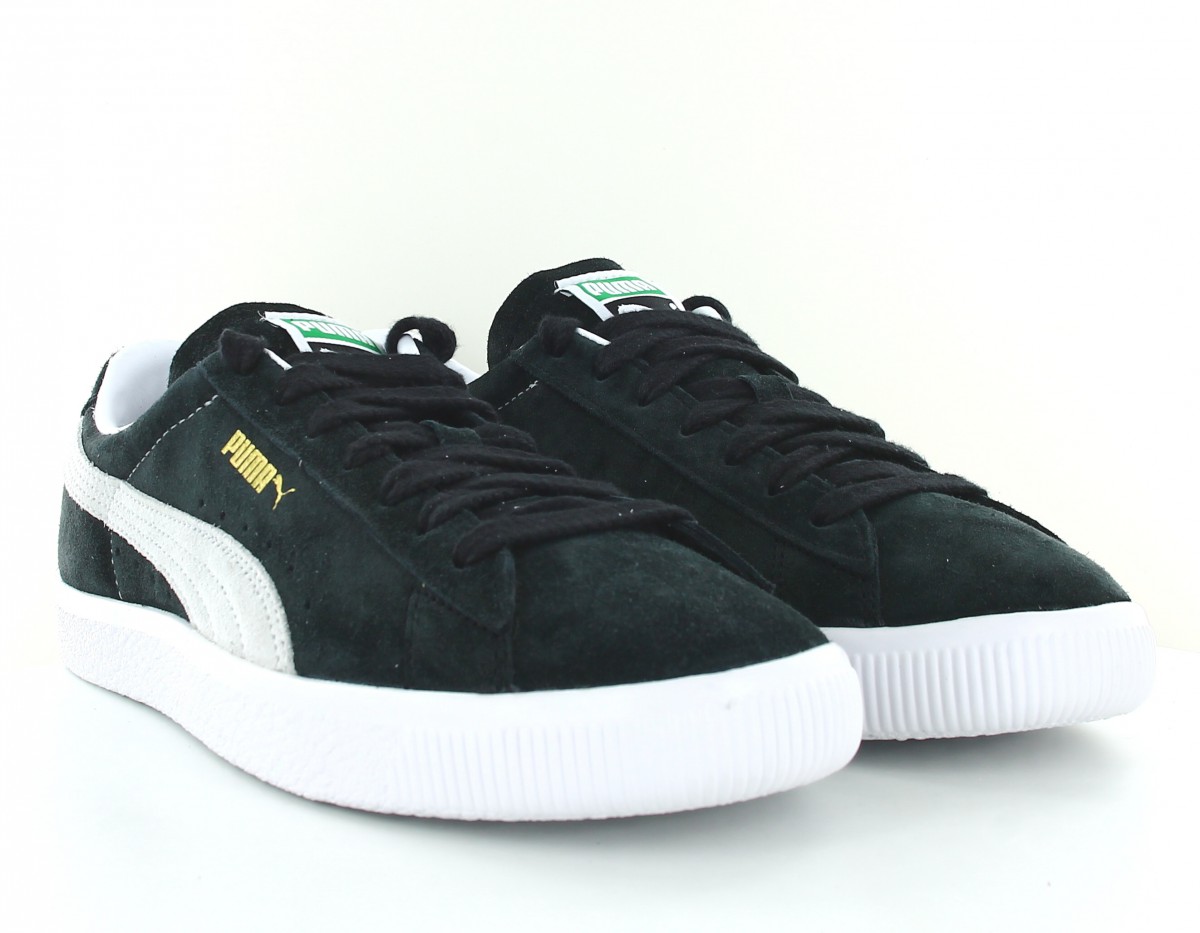 Puma Suede vtg noir or blanc