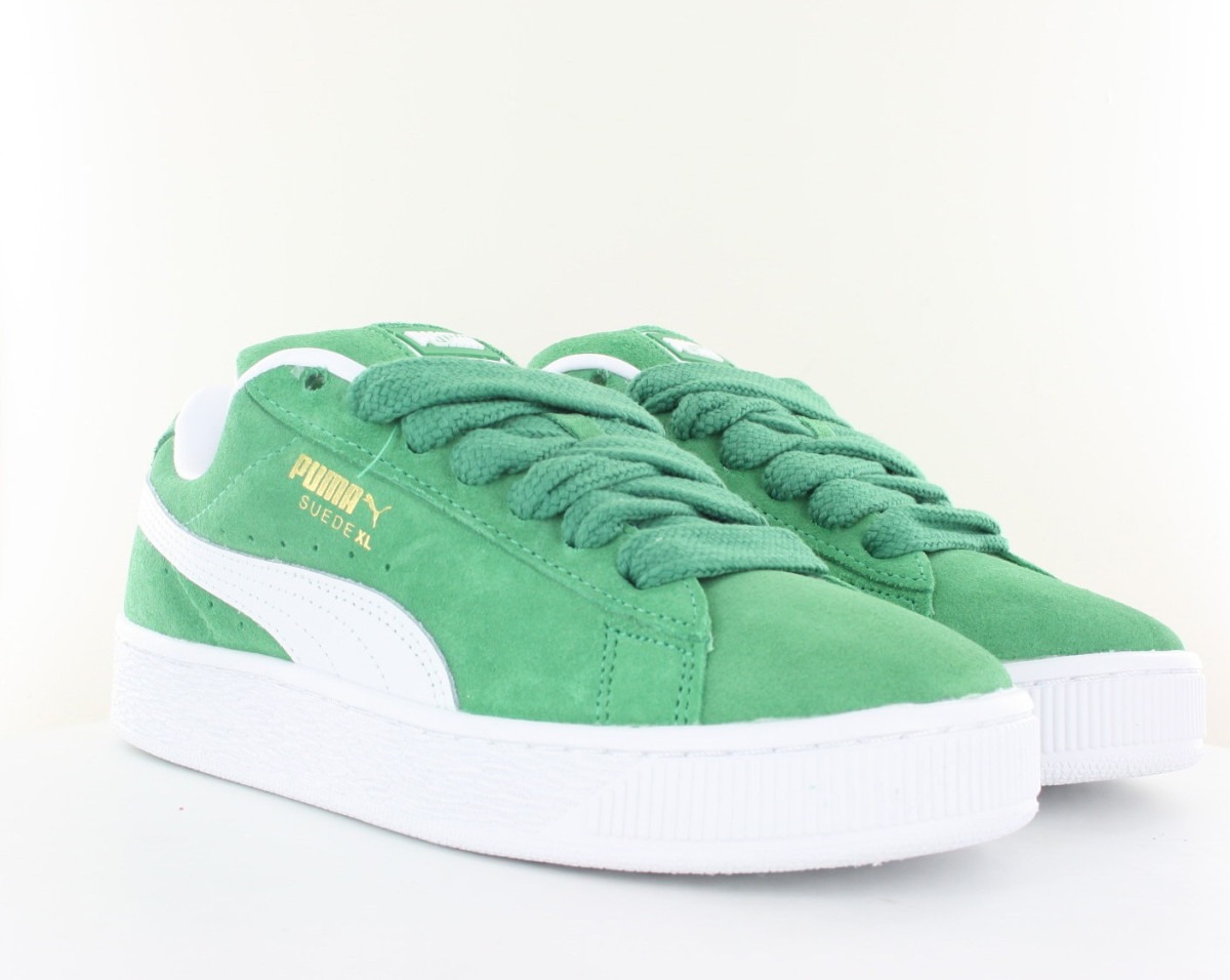 Puma Suede xl junior vert blanc