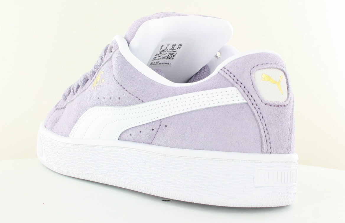 Puma Suede xl junior rose mauve blanc