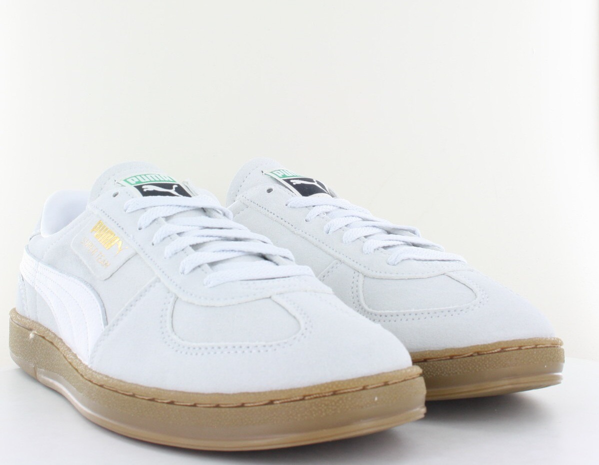 Puma Super team sd gris blanc