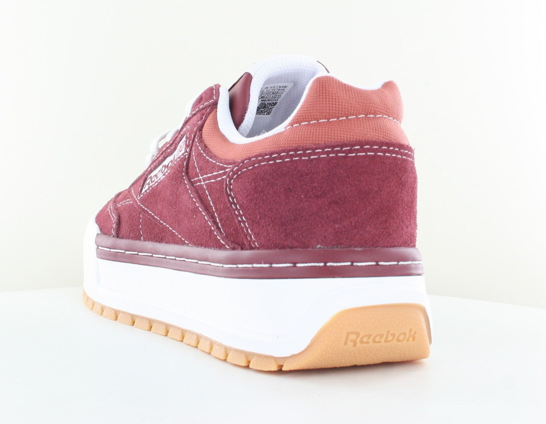 Reebok Club c megacourt bordeaux blanc