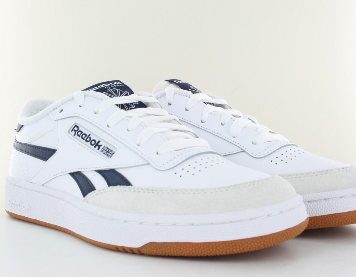 Reebok Clubc revenge blanc bleu marine gomme