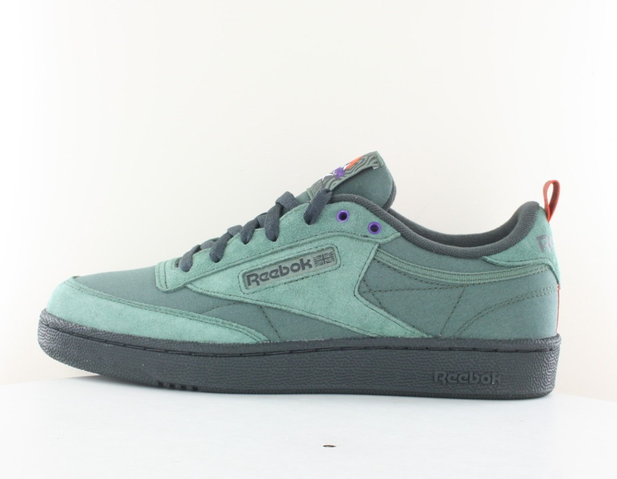 Reebok Clubc 85 vert gris violet orange