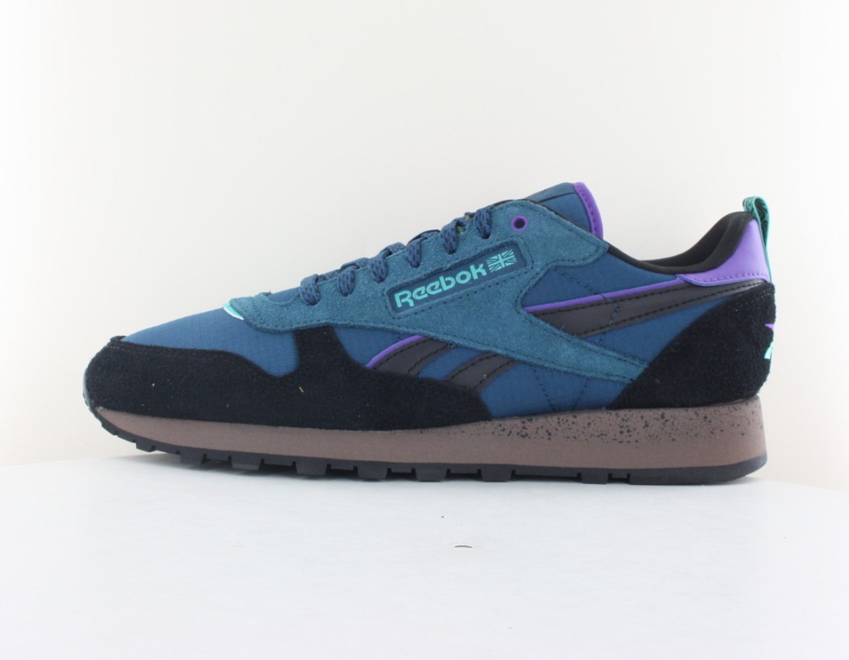 Reebok Classic leather bleu noir violet