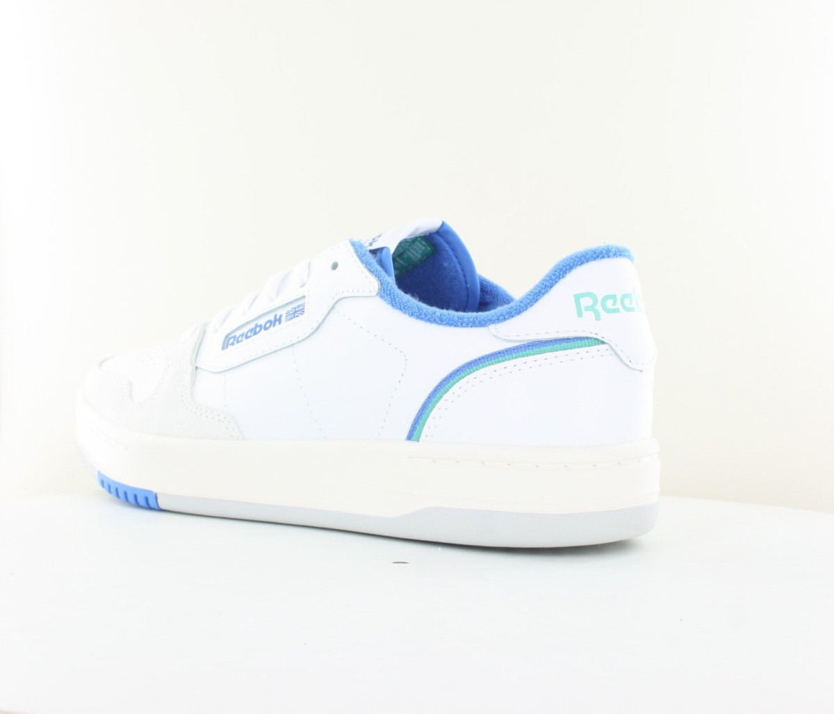 Reebok Phase court blanc bleu ciel