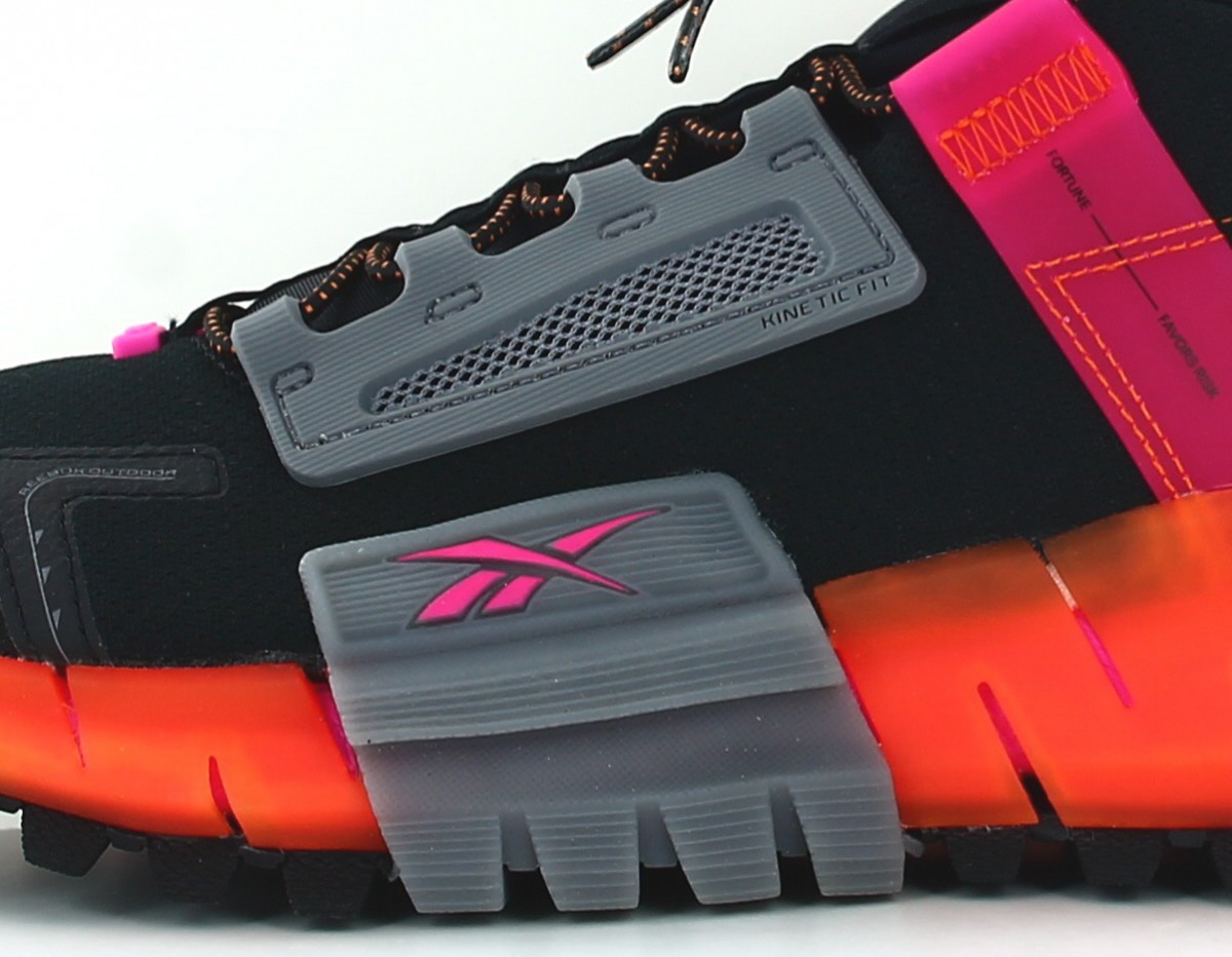 Reebok Zig kinetica edge noir violet orange