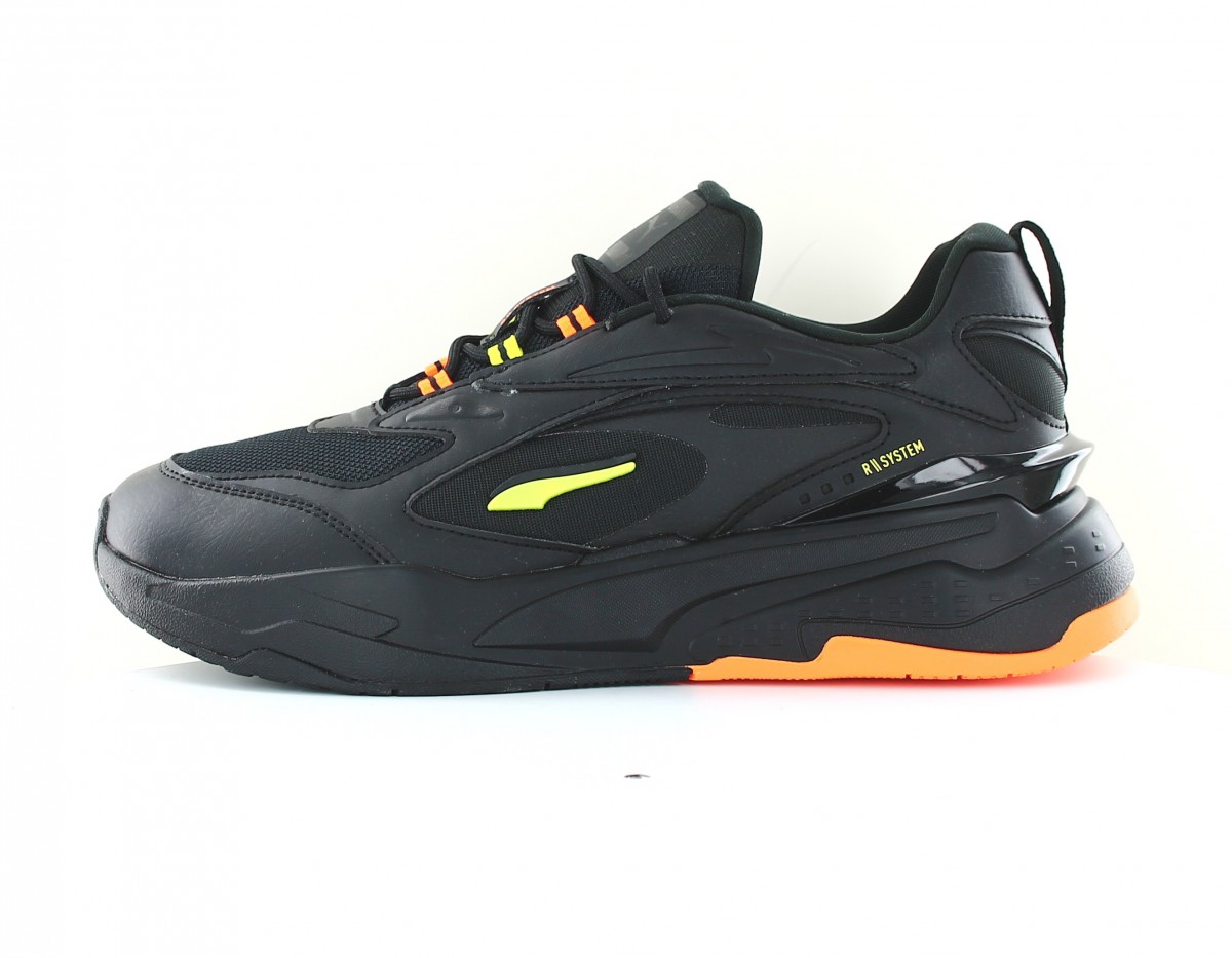 Puma Rs fast double noir orange vert