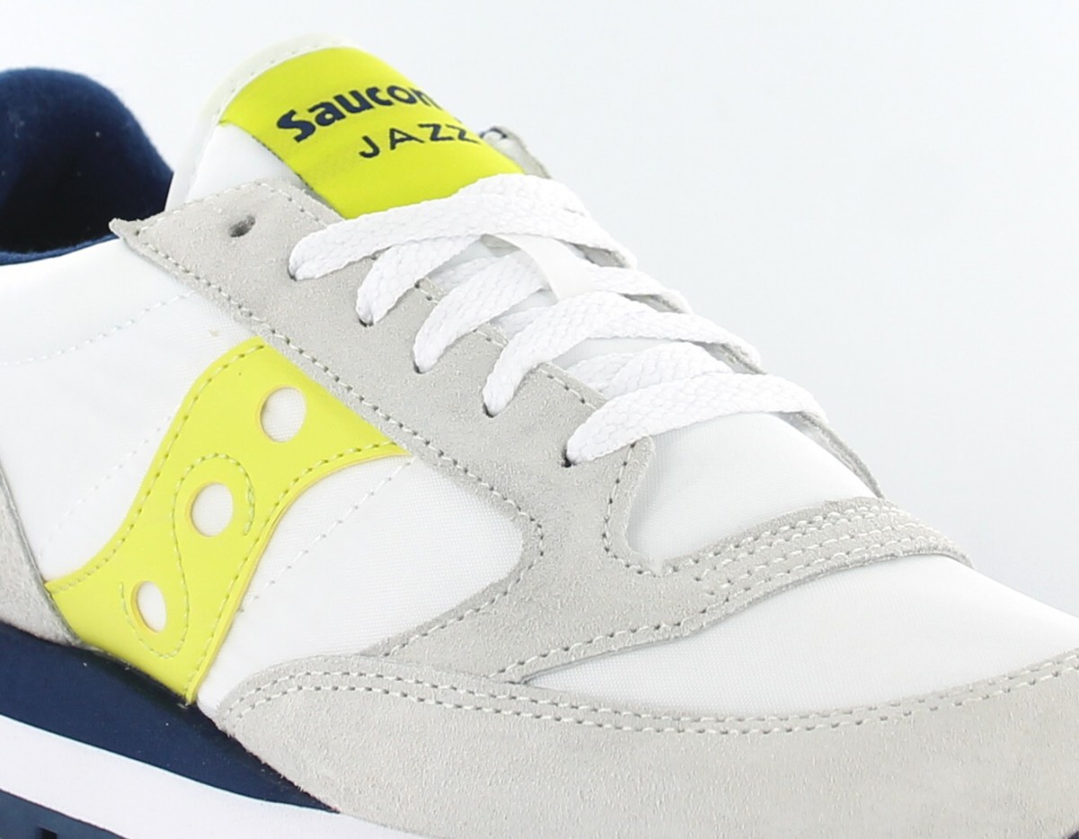 Saucony Jazz femme BLANC/JAUNE