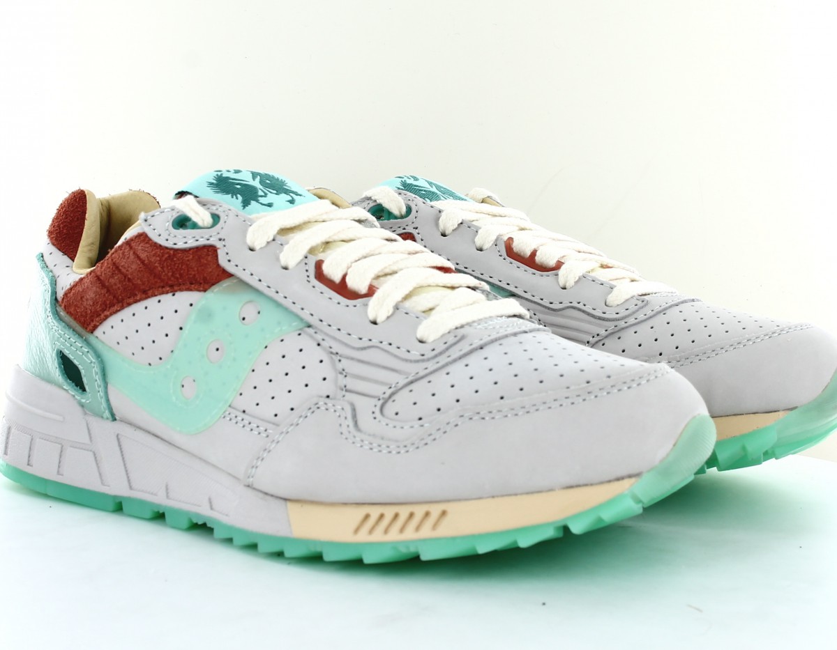 Saucony Shadow 5000 gris vert eau camel