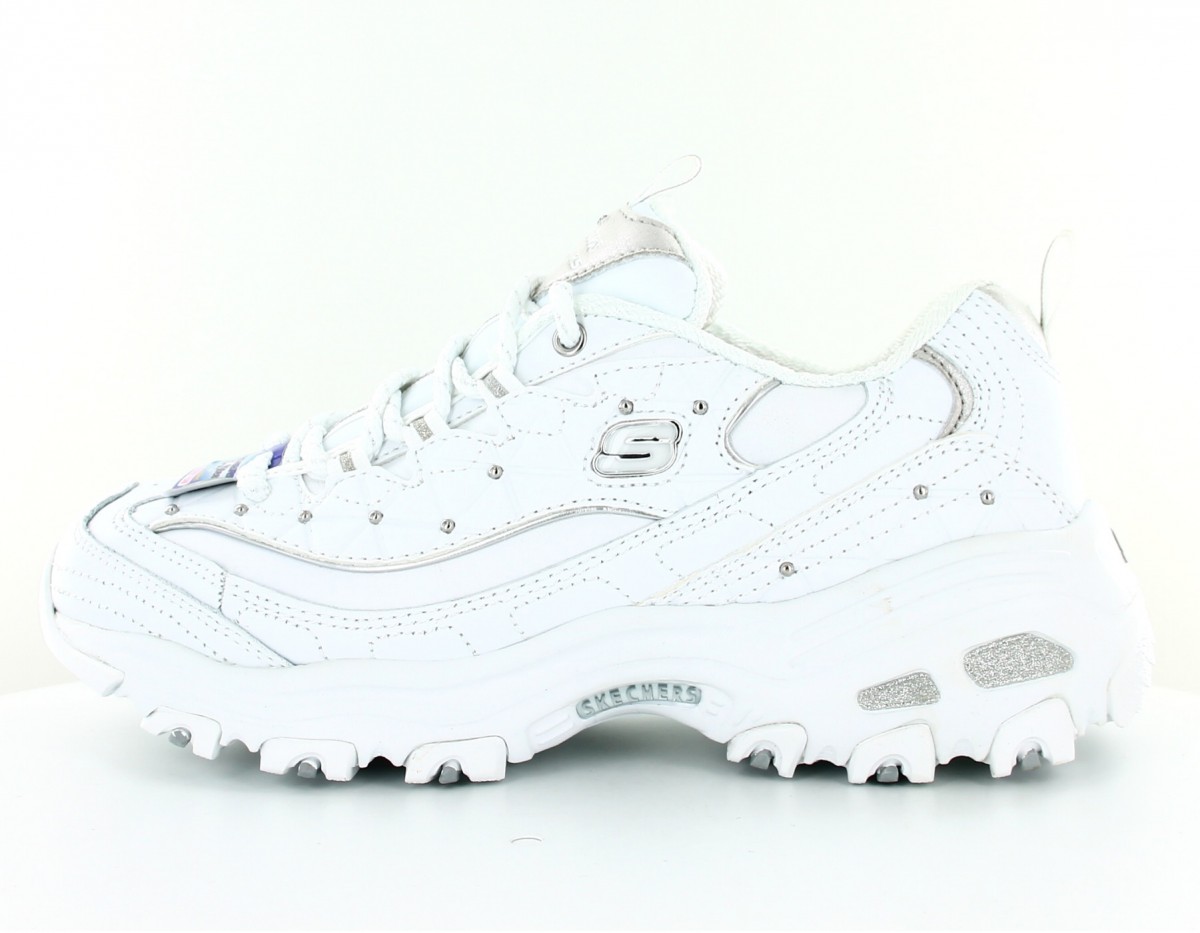 Skechers D lites glamour feels blanc argent