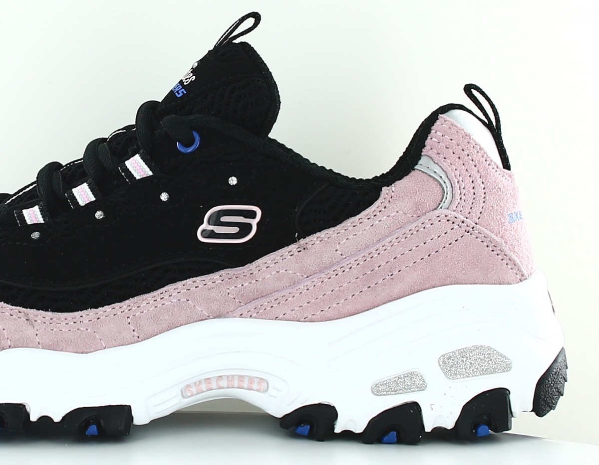 Skechers d'lites noir et blanc sale