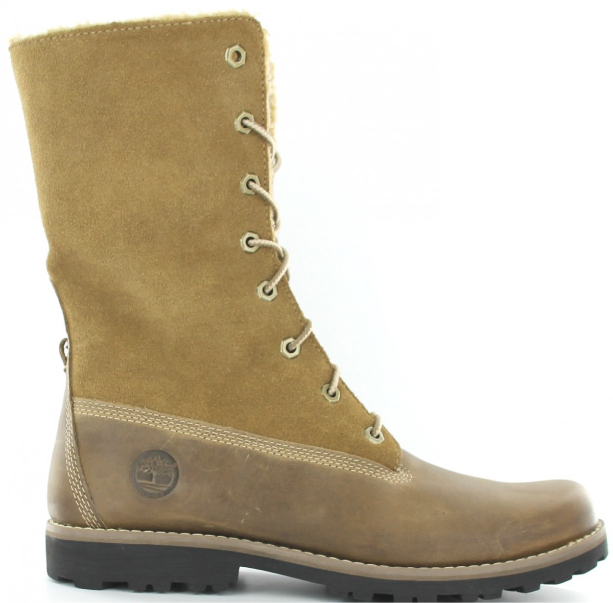 Timberland 6 in shearling boot BEIGE/MARRRON