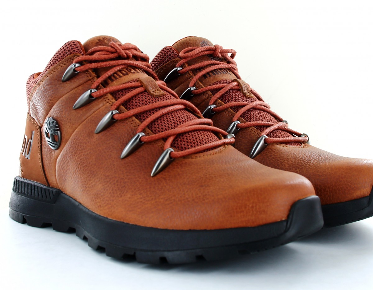 Timberland Sprint trekker mid cuir marron noir