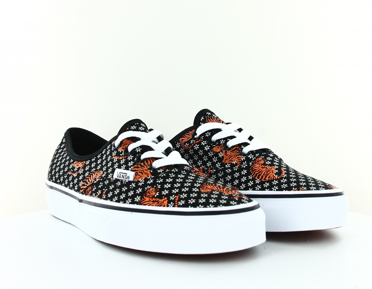 Vans Authentic tiger blanc noir orange