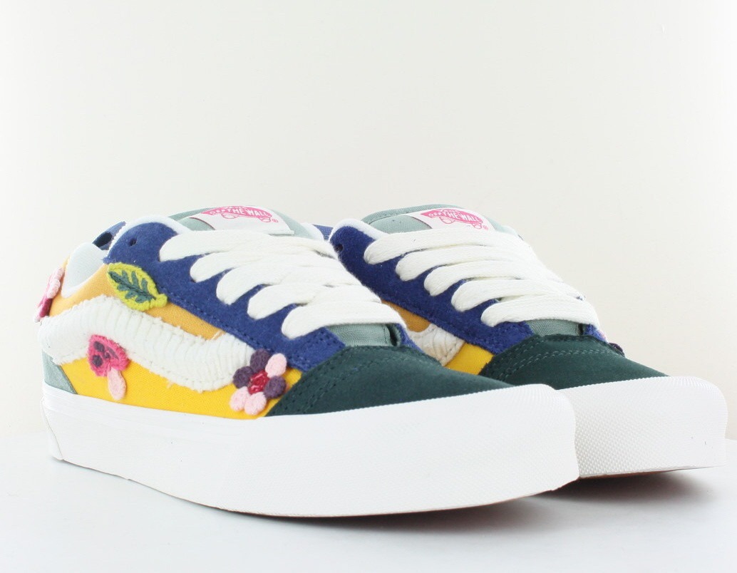 Vans Knu skool multicolor floral blanc