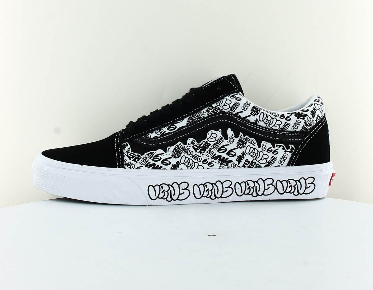 Vans Old skool graffiti noir blanc graffiti