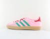 Adidas Gazelle indoor rose satin vert rouge