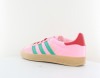 Adidas Gazelle indoor rose satin vert rouge