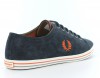 Fred Perry Kingston suede Fred Perry BLEU/ORANGE