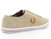 Fred Perry Kingston suede Fred Perry BEIGE/ROUGE