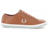 Fred Perry Kingston cuir MARRON/TAN