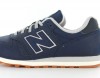 New Balance 373 Cuir bleu-marine