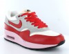 Nike Air Max 1 BLANC/GRIS/ROUGE