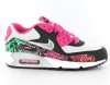 Nike Air max 90 print gs BLANC/NOIR/SILVER