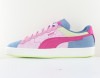 Puma Suede squid game bleu rose vert