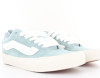 Vans Knu skool pig suede vert d'eau blanc