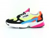 Adidas Falcon jaune noir orange multicolor