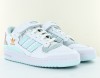 Adidas Forum low blanc or bleu ciel