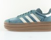 Adidas Gazelle bold vert satin beige