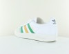 Adidas Gazelle indoor cuir blanc vert jaune