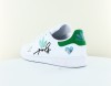 Adidas Stan smith j girl power blanc vert multicolor