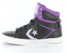 Converse As 12 lea Mid NOIR/VIOLET