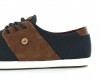 Faguo Cypress leather suede bleu marine marron