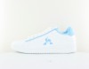 Lecoqsportif Court clean blanc bleu ciel