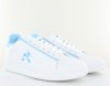 Lecoqsportif Court clean blanc bleu ciel