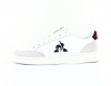 Lecoqsportif Court net blanc bleu marine bordeaux